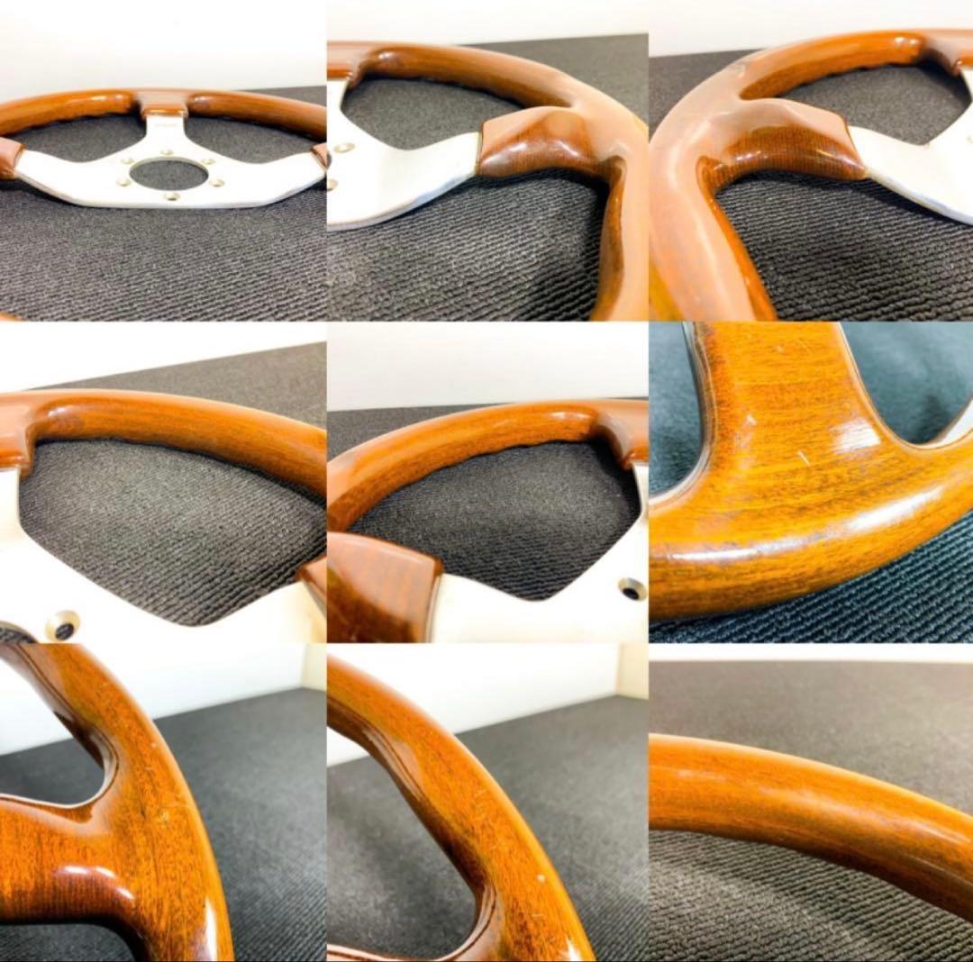 momo ヴェローチェ ウッドステアリング 35パイ ホーンボタン付き