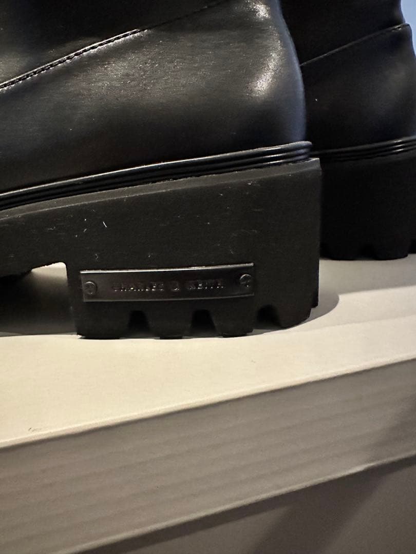 チャールズアンドキース チャンキー ロングブーツ 箱付き