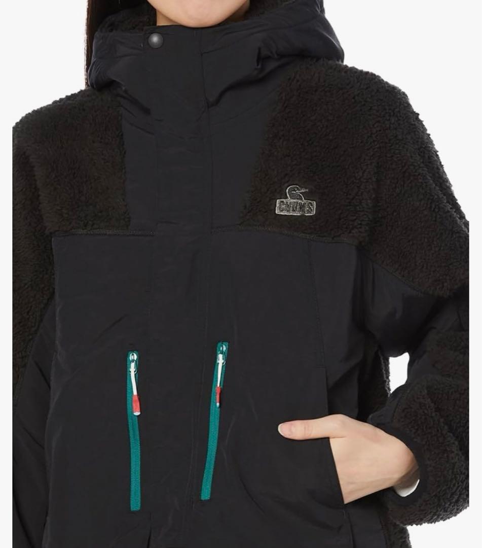 新品 CHUMS フリース M アウター ブラック チャムス