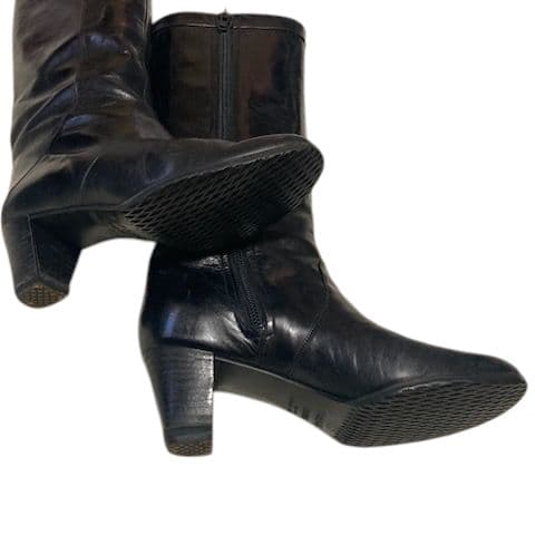 【極美品】BALLY バリー 上質レザー ロングブーツ ブラック 黒 ヒール