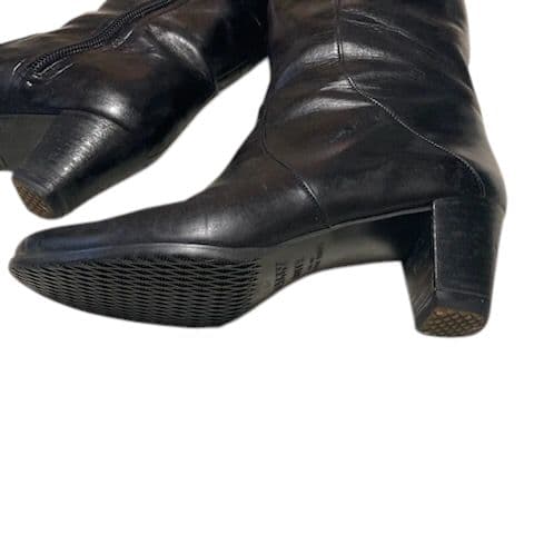 【極美品】BALLY バリー 上質レザー ロングブーツ ブラック 黒 ヒール