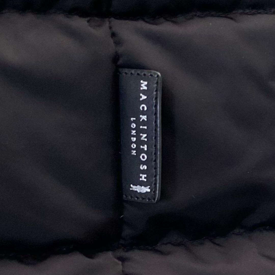 【極美/ダウン】マッキントッシュロンドン スタンドカラーコート 黒 38