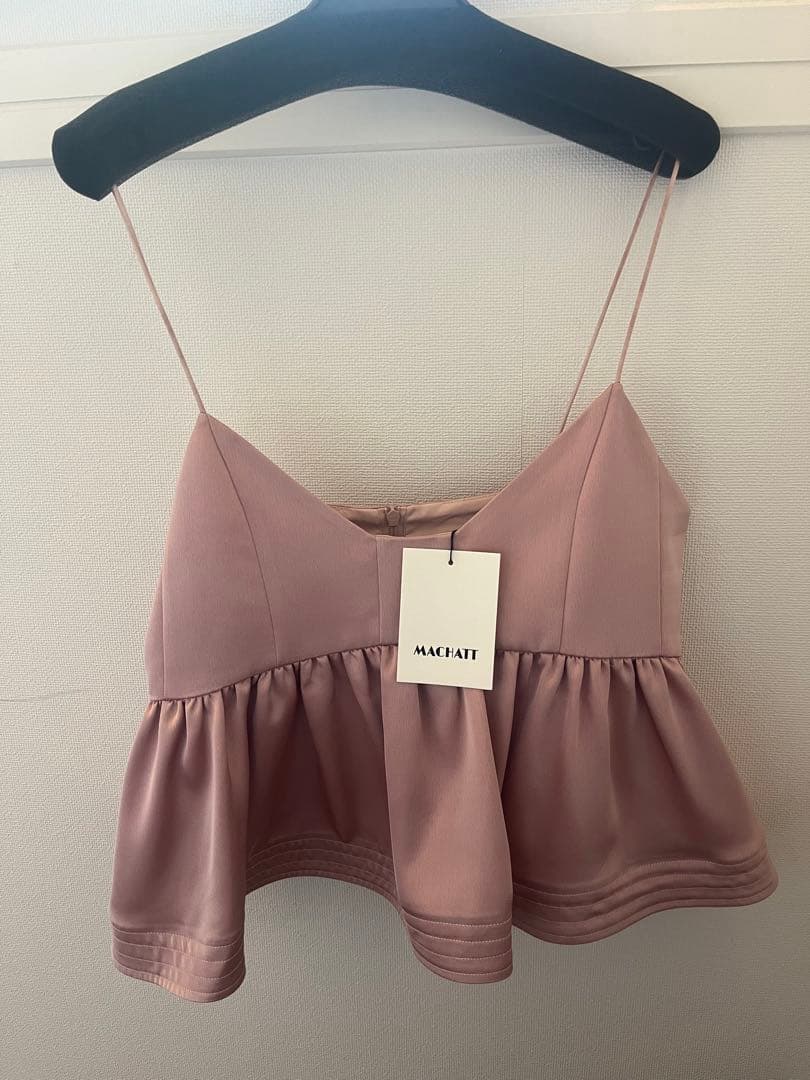 machatt マチャット　サテン　フレア　キャミソール