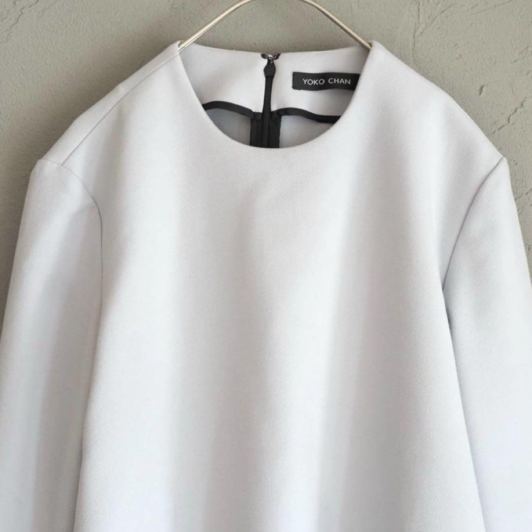 YOKO CHAN レイヤード アシンメトリー ヘムブラウス