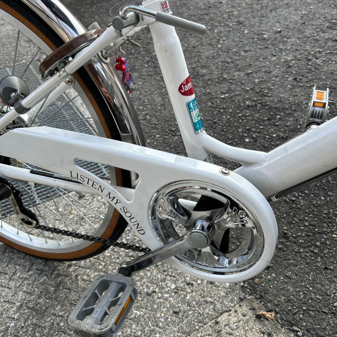 GIMLET　子供用自転車　白色　22インチ 6段変速　サカモトテクノ