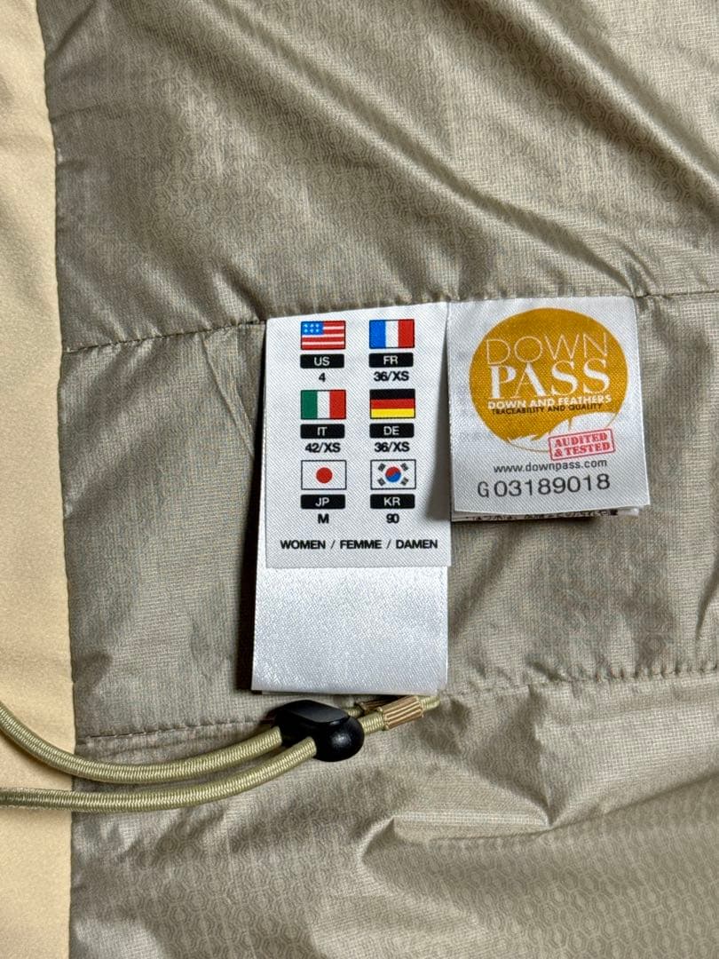 水沢ダウン CAMELIA カメリア ベージュ