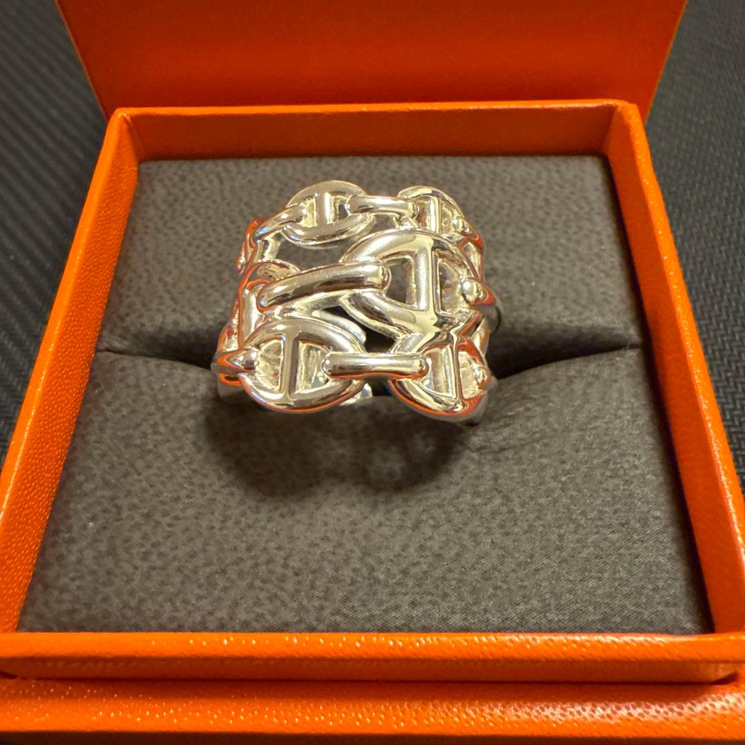 HERMÈS シェーヌダンクル アンシェネ リング GM57
