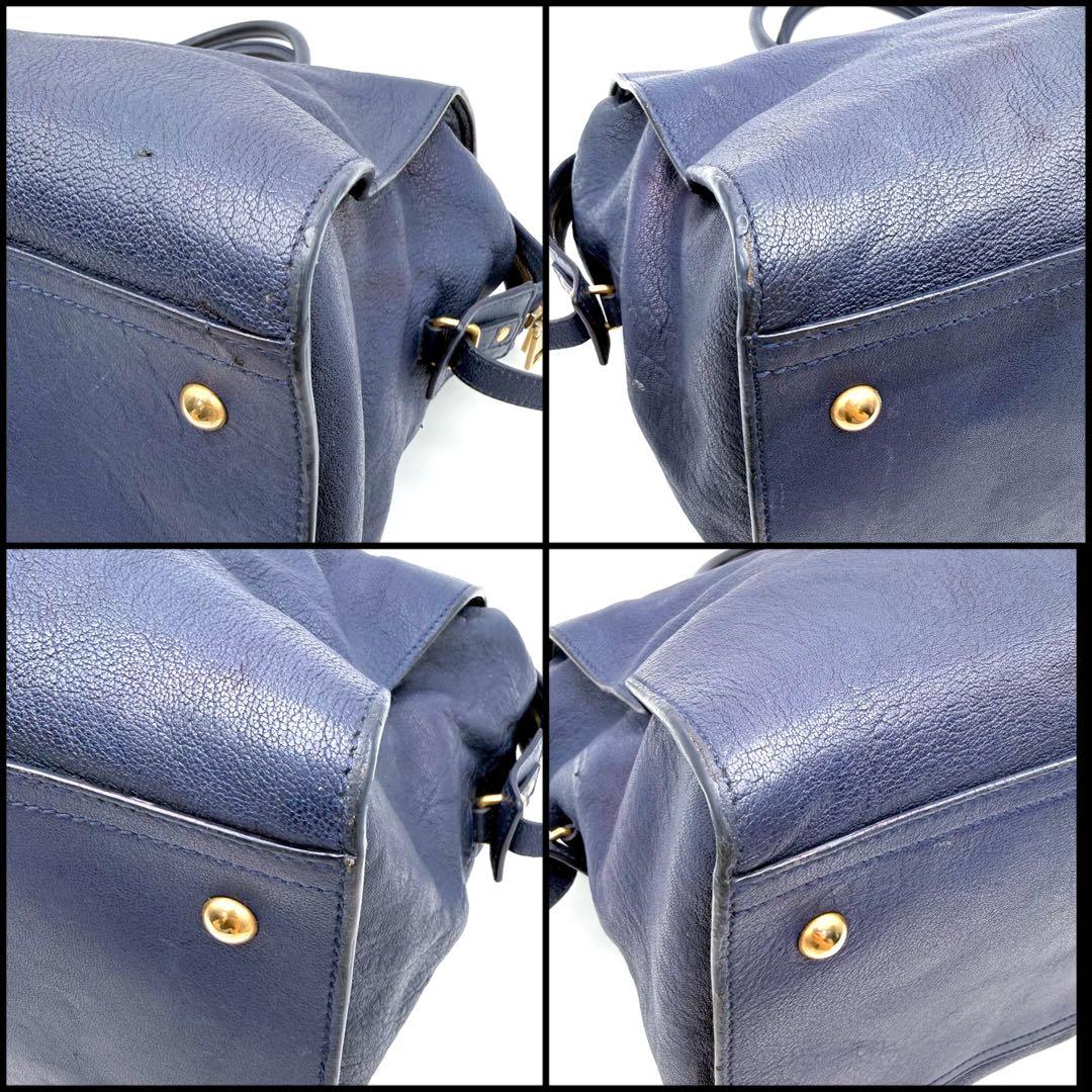 Yves Saint Laurent カバスシック　Yライン　レザートートバッグ