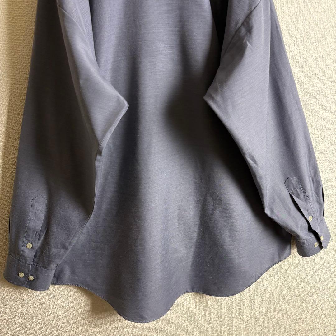 Burberrysネクタイシャツスイングトップ　クロコダイル柄　スエード生地古着