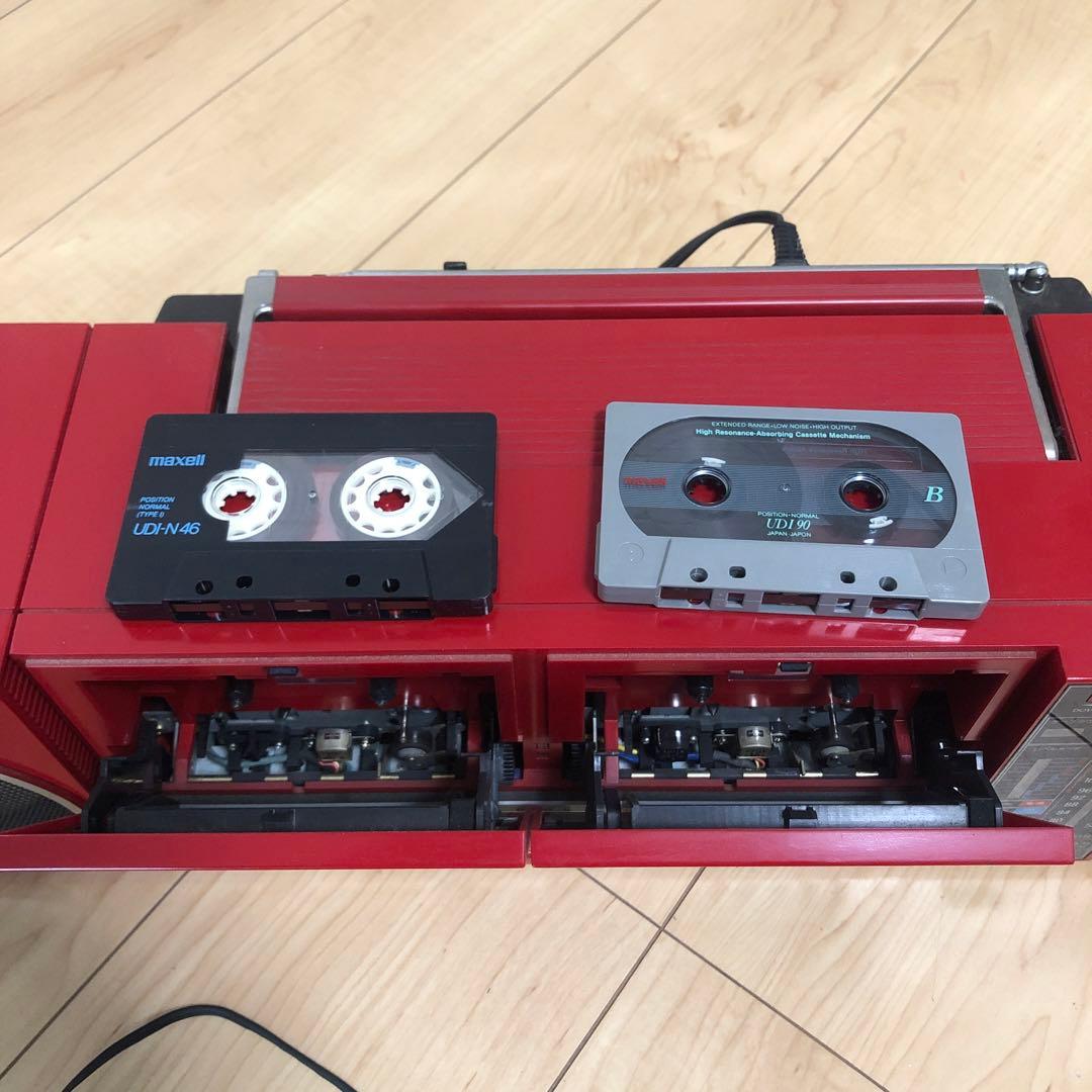 (K) 美品　SHARP　シャープ　ラジカセ　QT-P8R　赤