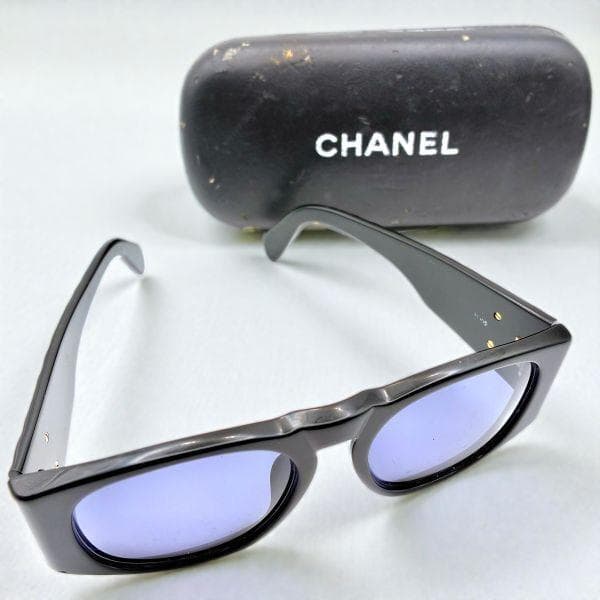 CHANEL シャネル サングラス マトラッセ ラウンド ココマーク ケース付き