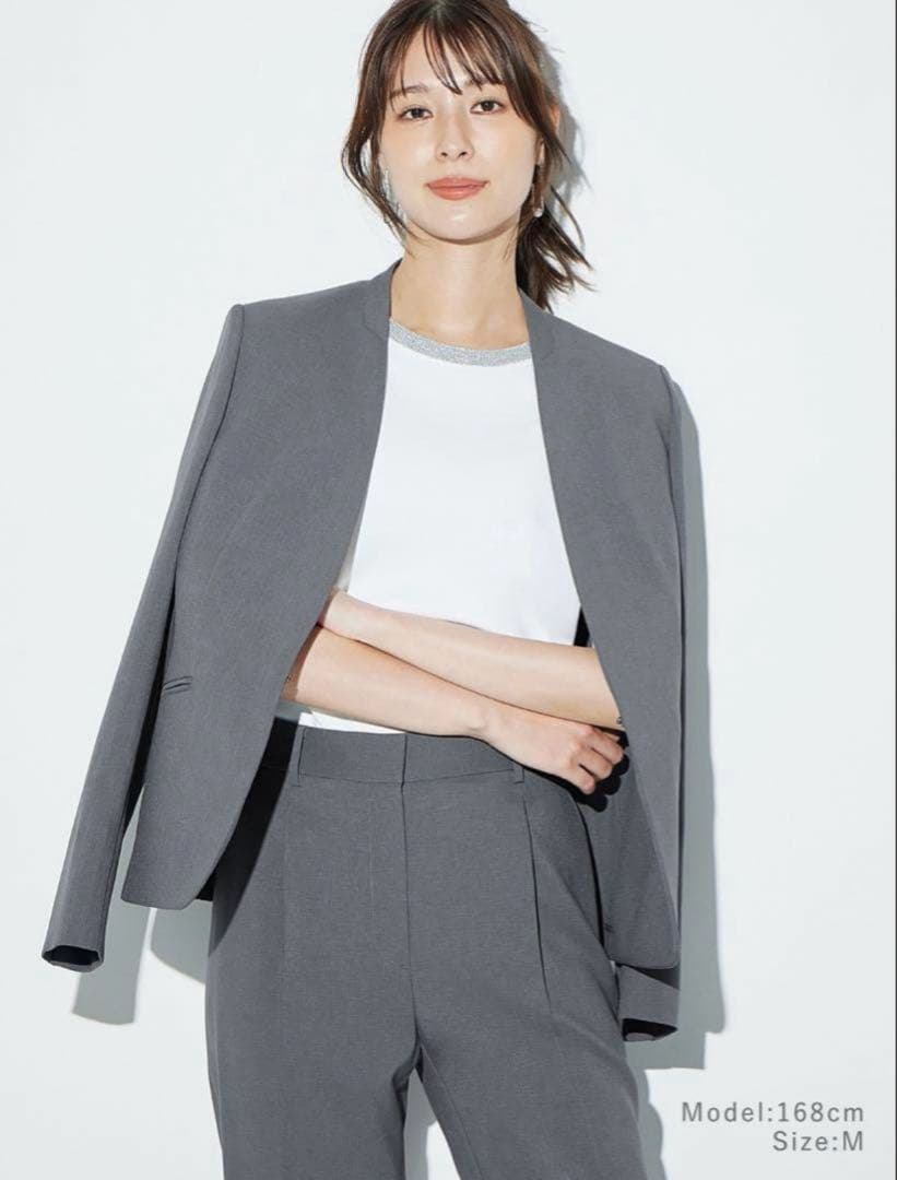 プラステ　【新品】　プレミアムオックス　ジャケット　パンツ　グレー　S