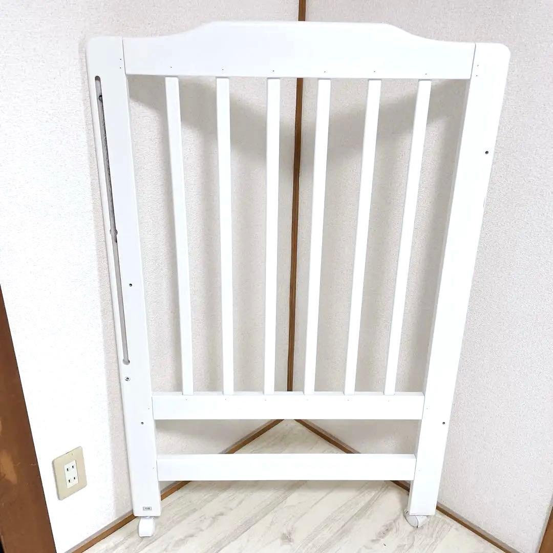 付属品完備 KATOJI ハイシートベビーベッド ホワイト 02021