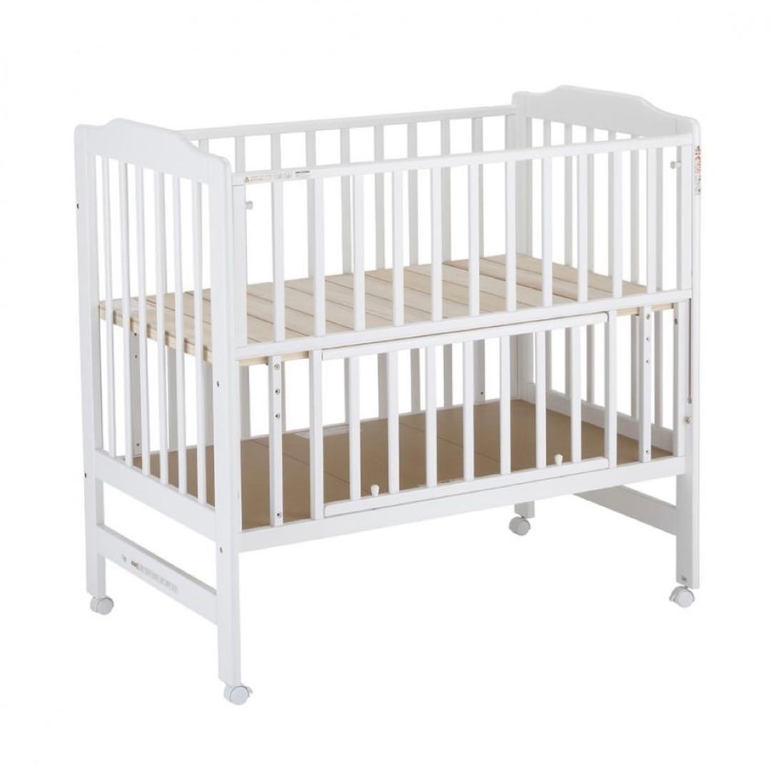 付属品完備 KATOJI ハイシートベビーベッド ホワイト 02021