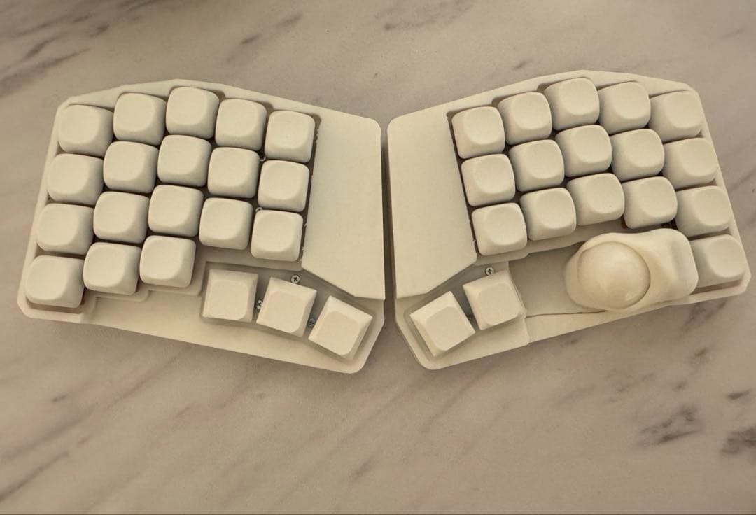 【新品】keyball39 白仕様　完成品　付属品あり