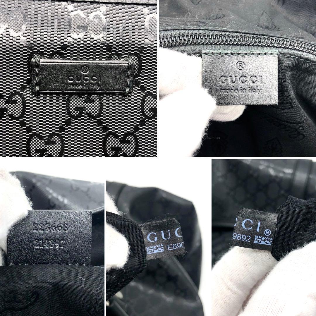 ✨美品✨グッチ トートバック インプリメ GG A4可能 PVC レザー 黒