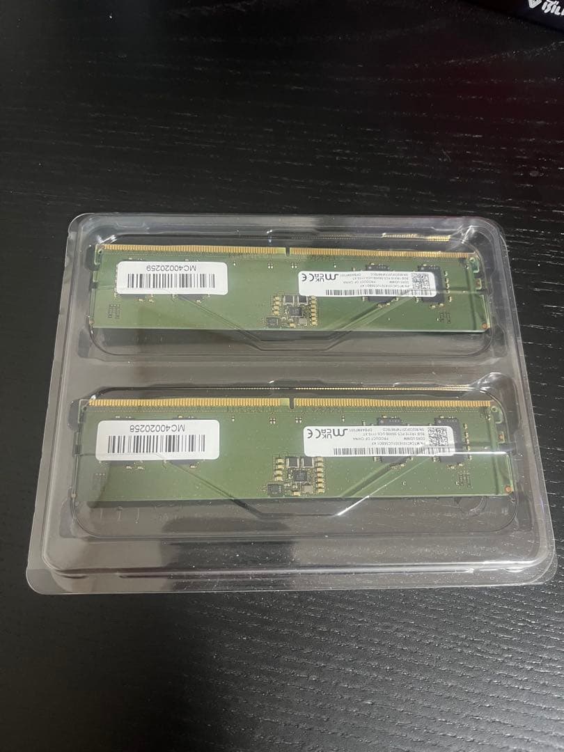 DDR5-5200 16GB (2x8GB) メモリセット