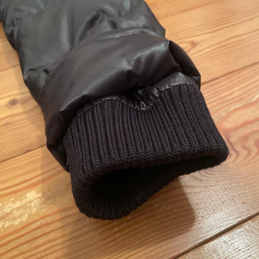 【ミンティー】BURBERRY ブラックダウンジャケット フード付き