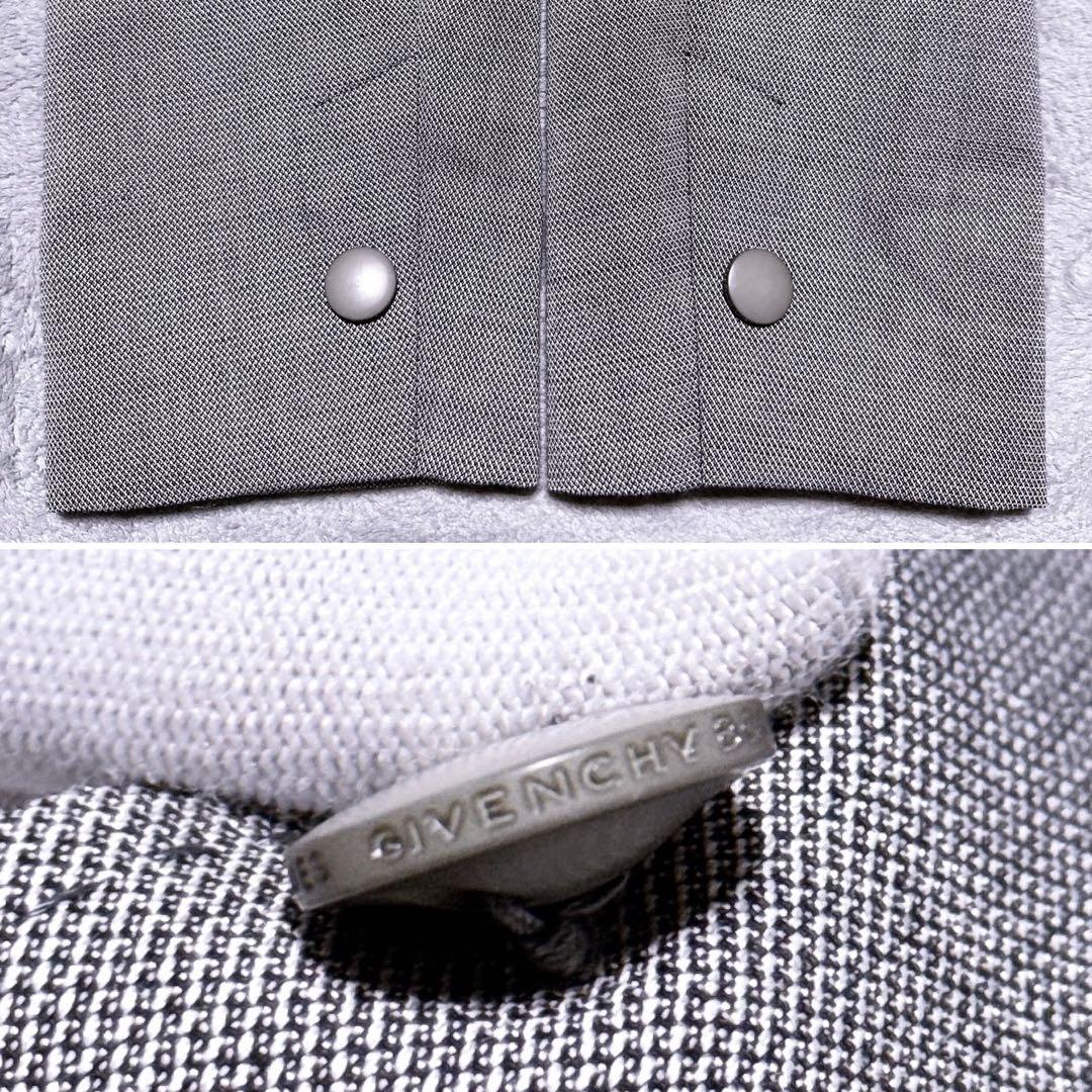 【未使用】ジバンシー パンツスーツ ワイドパンツ ステッチ ウール シルクM