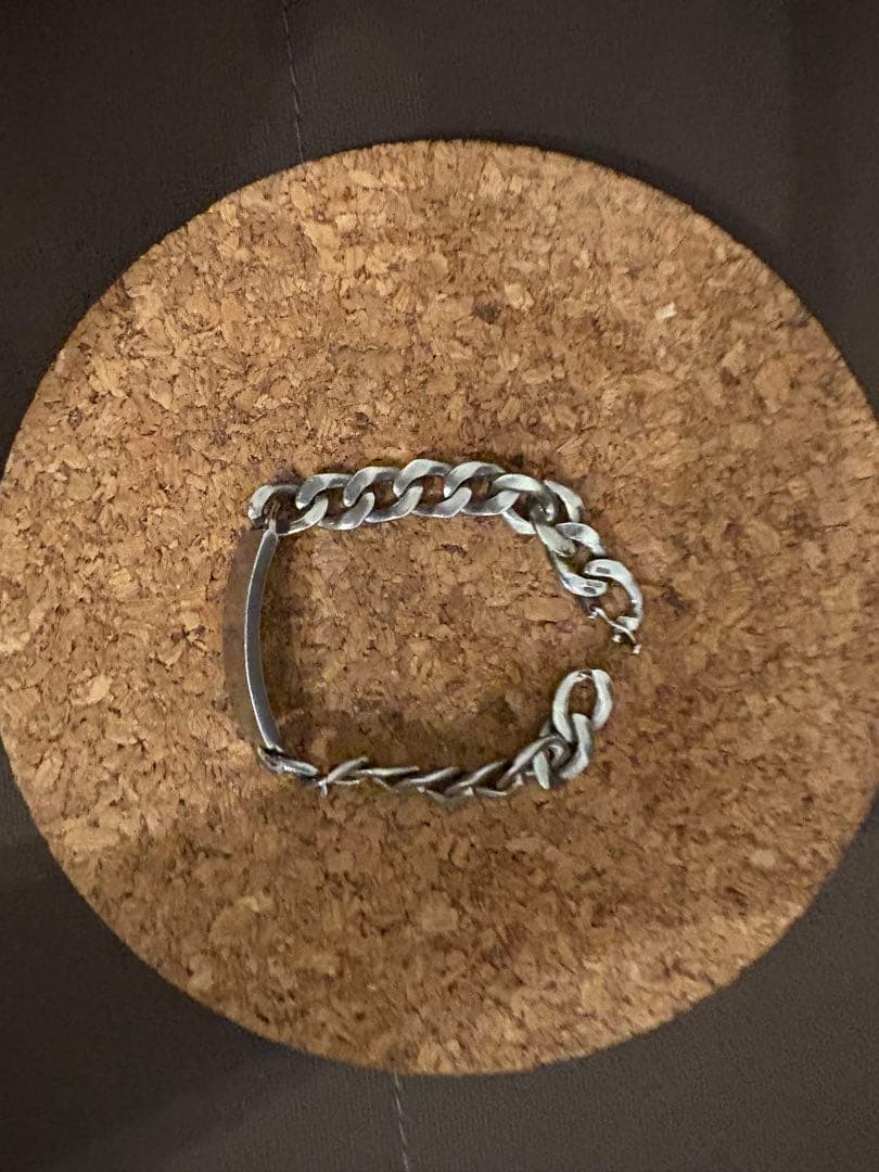 メゾンマルジェラ ブレスレット ID チェーン シルバー　りる