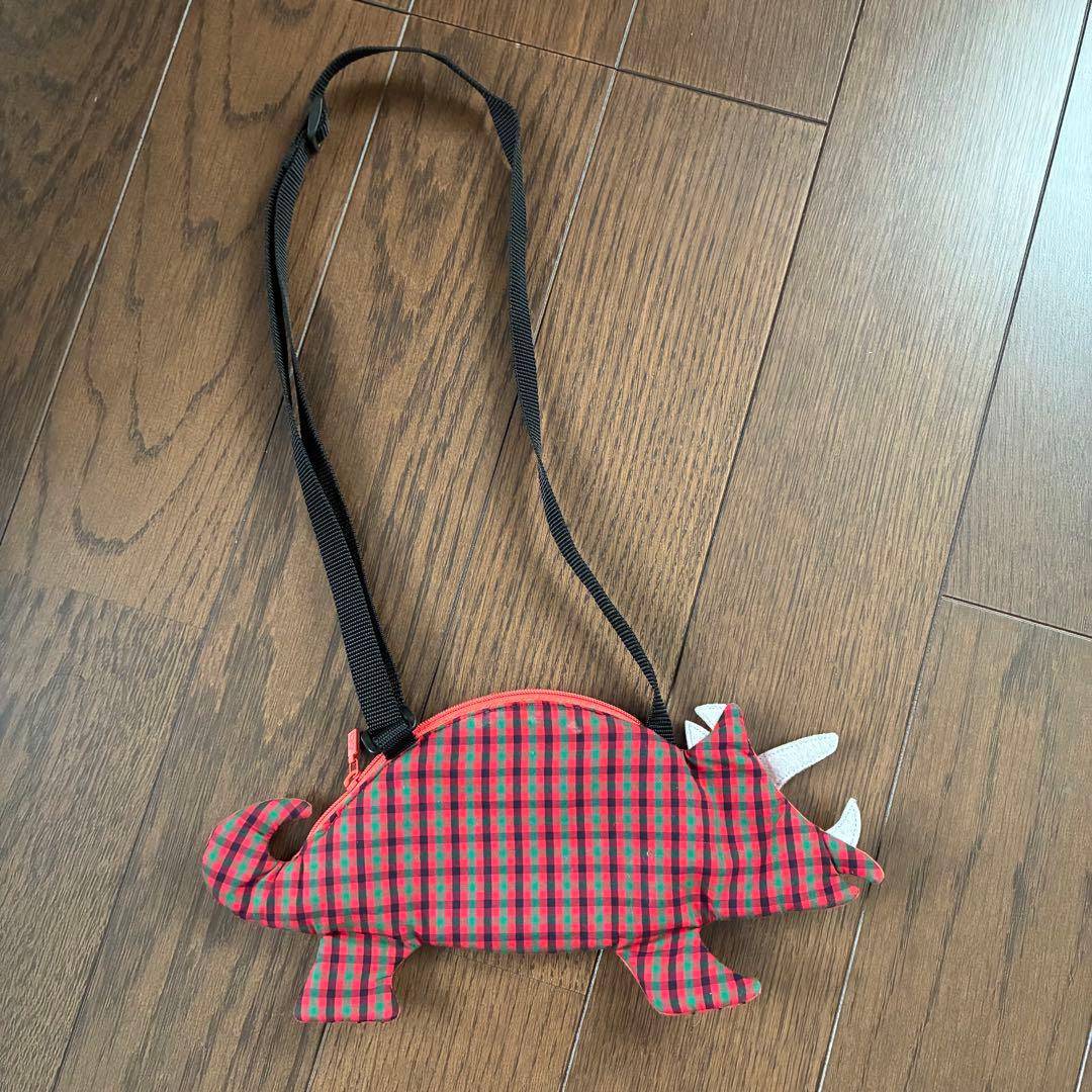 美品！familiar ファミリア 恐竜型 ポシェット 2点セット