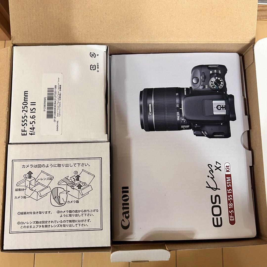 Canon EOS Kiss X7 ダブルズームキット バッグ付