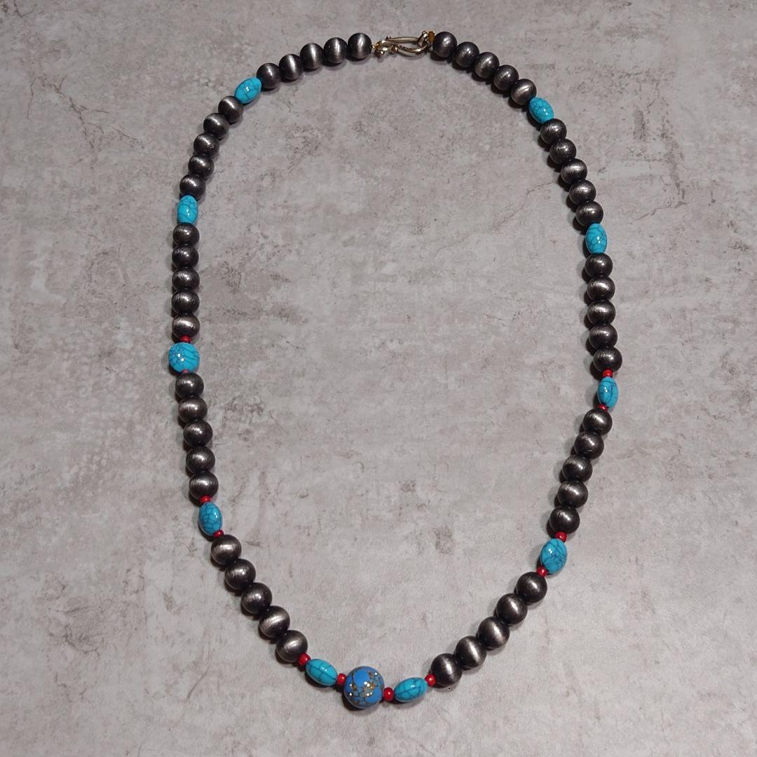 NAVAJO ナバホパールネックレス ターコイズ SILVER925