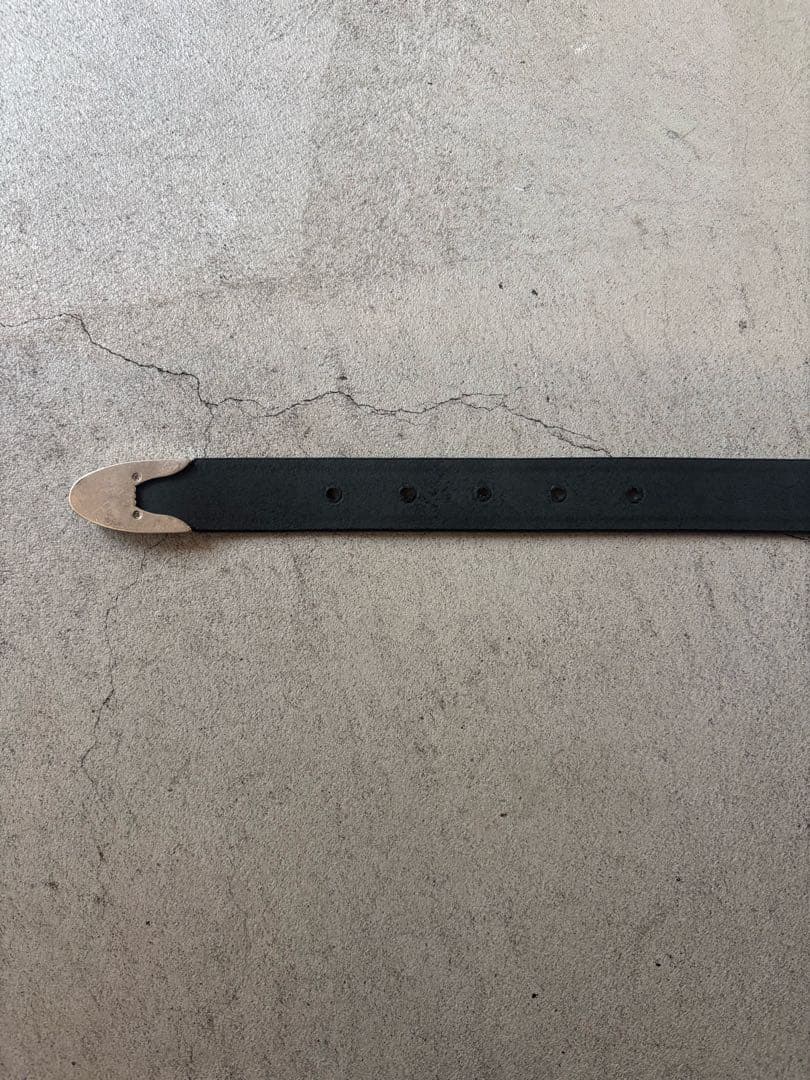 tory leather 3pieceシルバーバックルベルトUSA製 ウエスタン