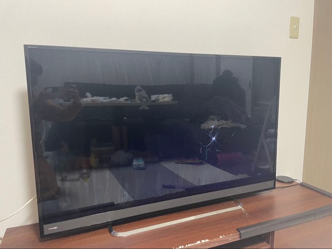 液晶割れ　TOSHIBA 液晶テレビ 50M510X