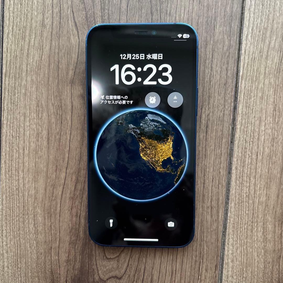 Apple iPhone 12 深い青 本体