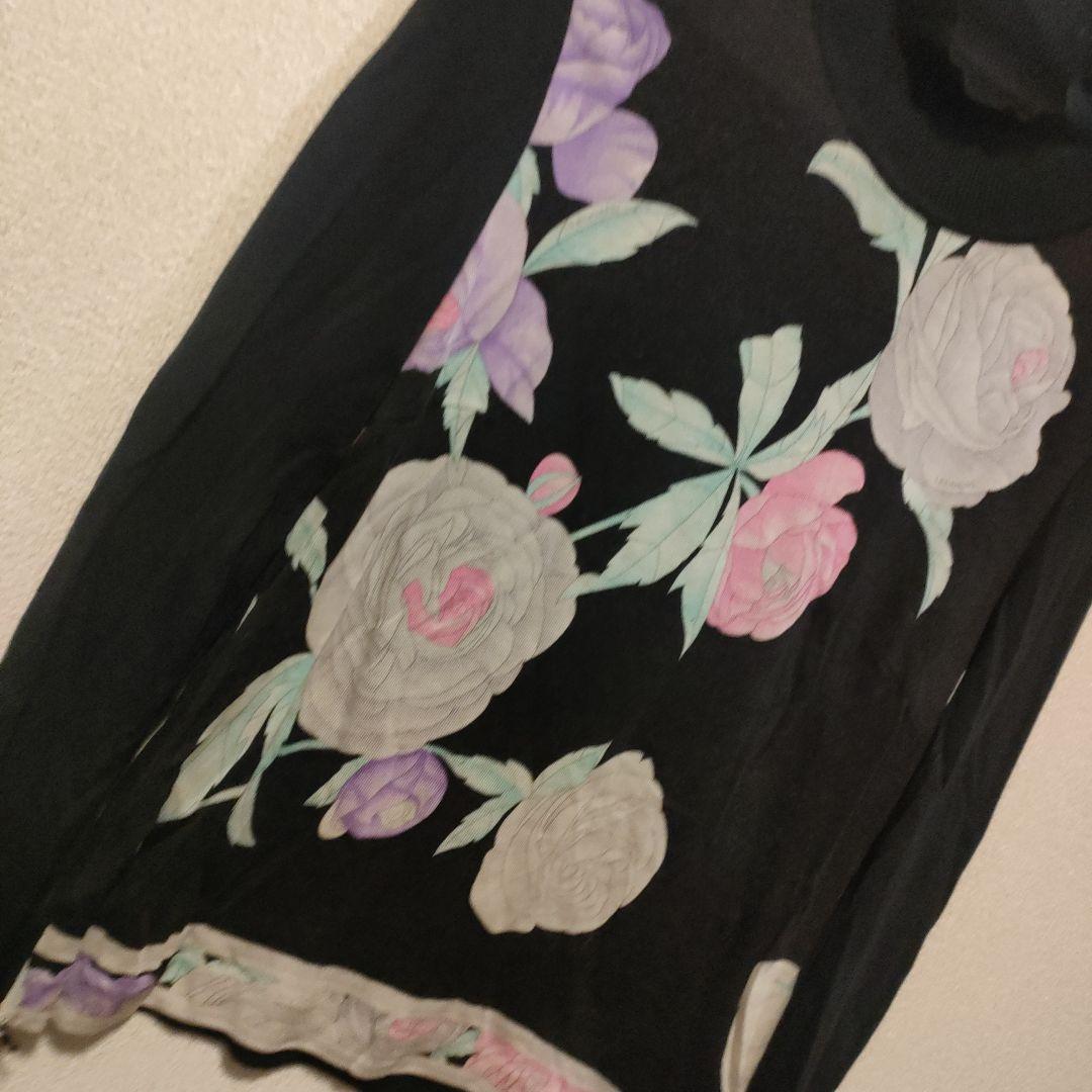 k7 超美品　レオナール　LEONARD　長袖　セーター　　カシミヤ100 38