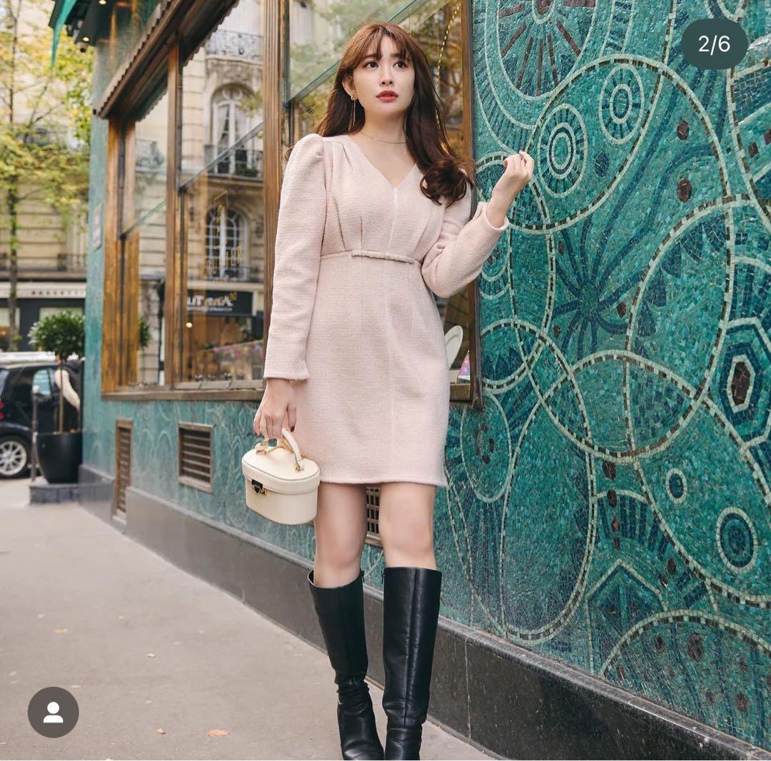 新品タグ付き ハーリップトゥ ブークレ ミニドレス