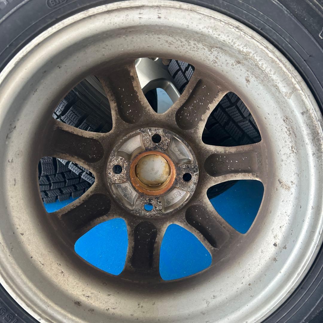 ダイハツ純正アルミホイール１４インチスタッドレスタイヤ４本セット送料込