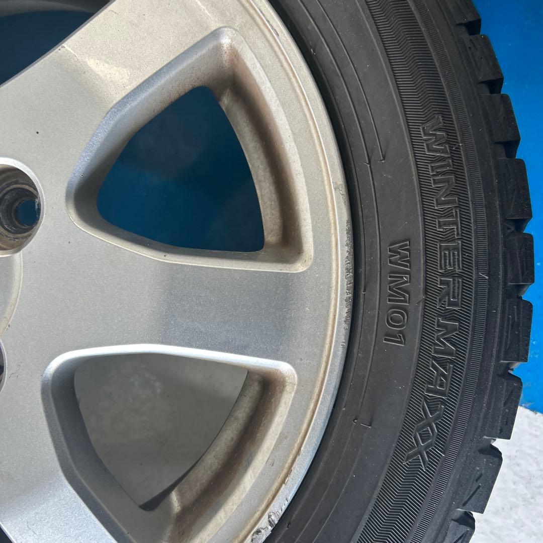 ダイハツ純正アルミホイール１４インチスタッドレスタイヤ４本セット送料込