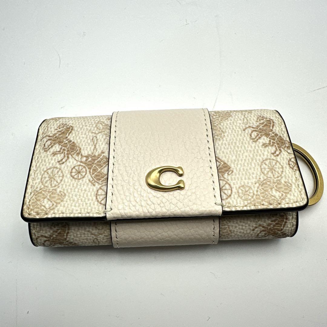 COACH コーチ エッセンシャル６連キーケース ホース&キャリッジ Cロゴ