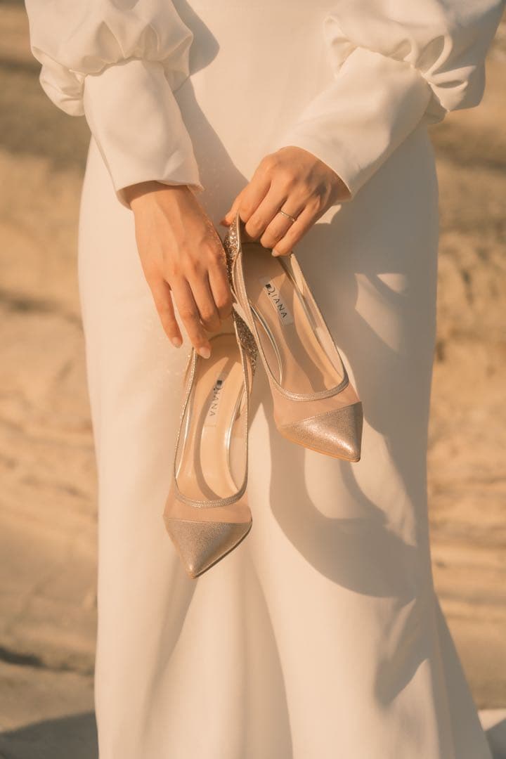 【美品・箱付】Diana ダイアナ グリッター ハイヒール