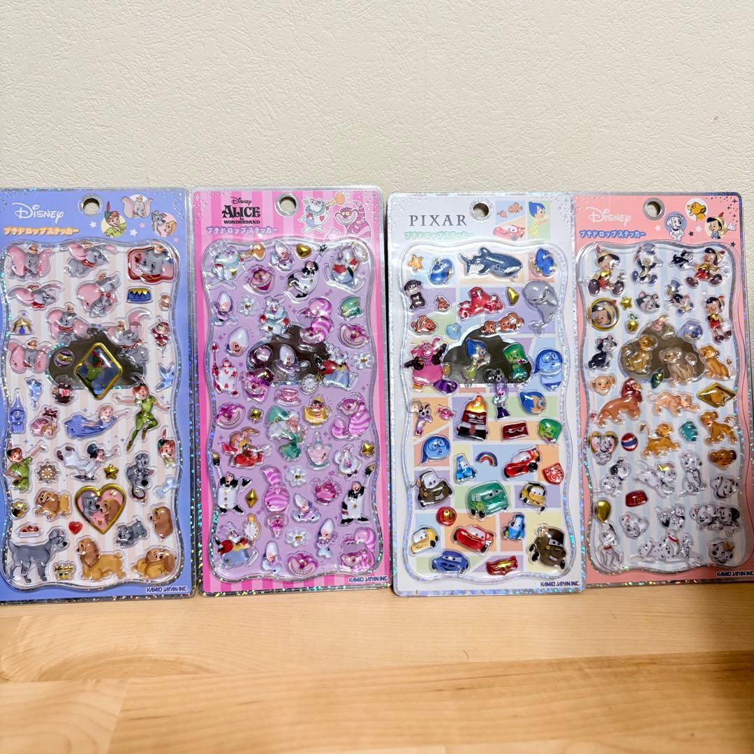 正規品 プチドロップステッカー プチドロ ピクサー ディズニー 4枚まとめ売り