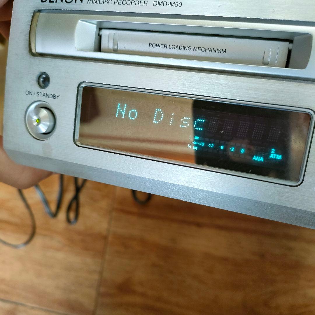 DENON MDデッキ DMD-M50 デノン 通電確認済み MD再生OK