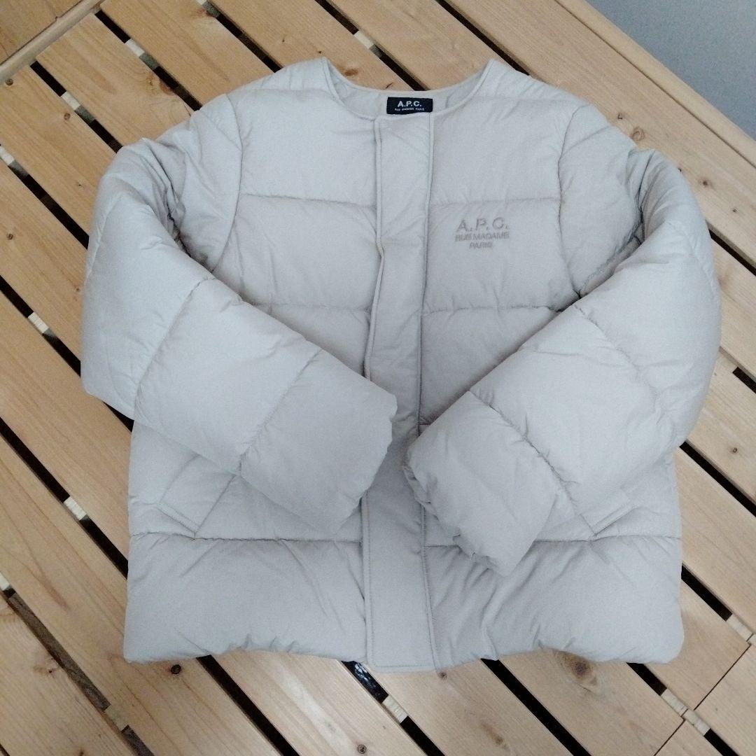 A.P.C. ライトベージュ 中綿ジャケット 34