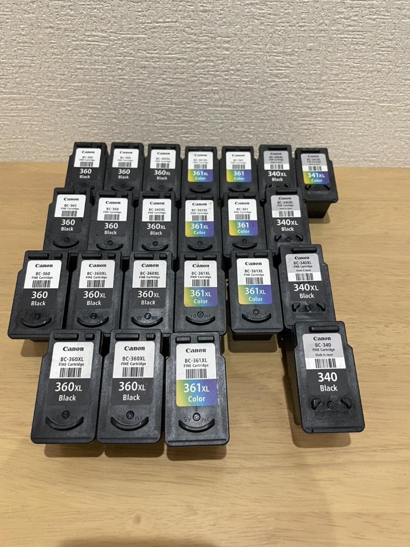 【使用済み】　Canon　インクカートリッジ　23個