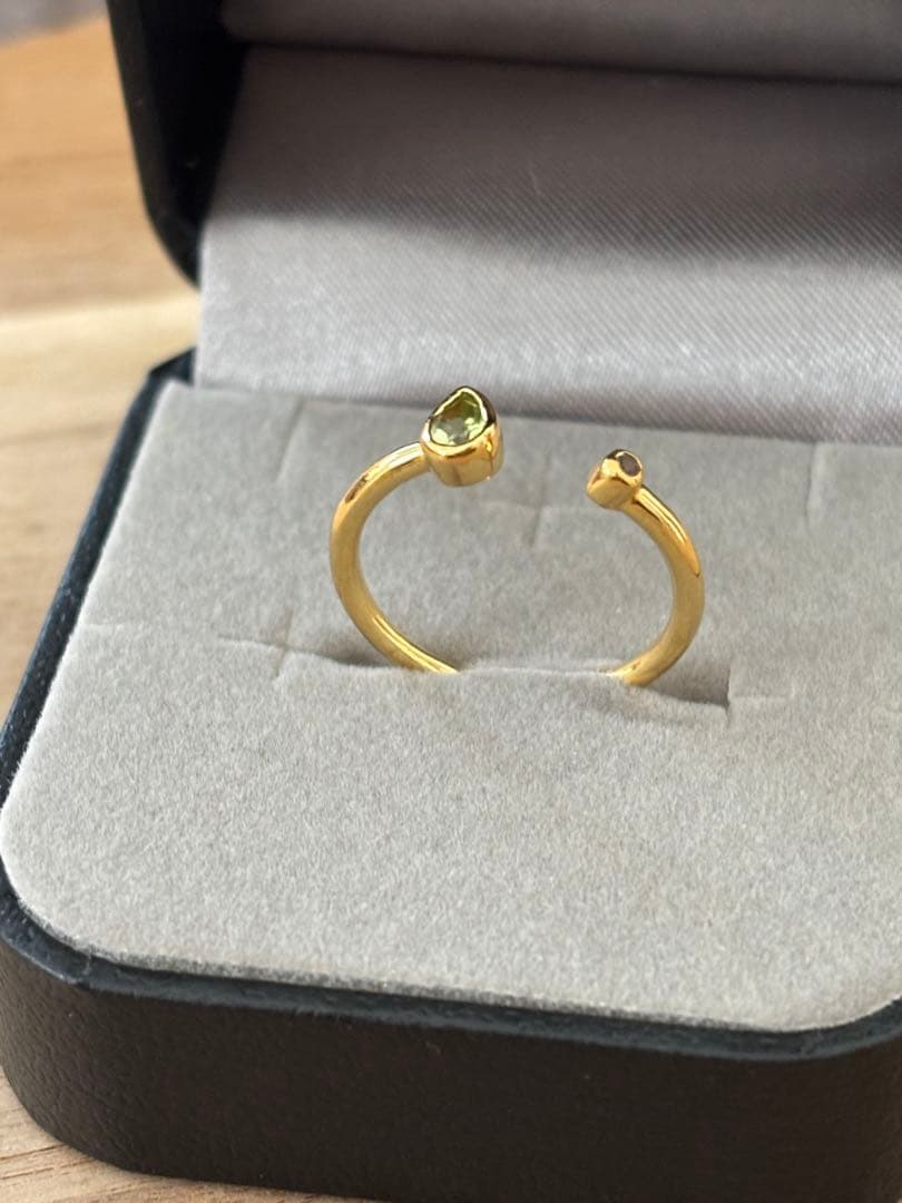 K18リング ゴールド RonHerman dezso 天然石