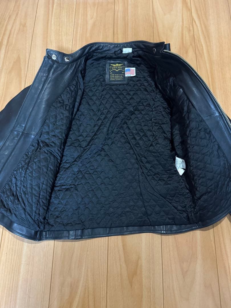 【希少！✨】HUMAN BEING 本革 ライダースジャケット 牛革