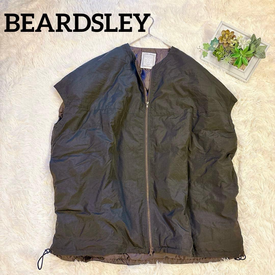 【美品】BEARDSLEY ビアズリー　ダウンビッグジレ　ダウンベスト　カーキ