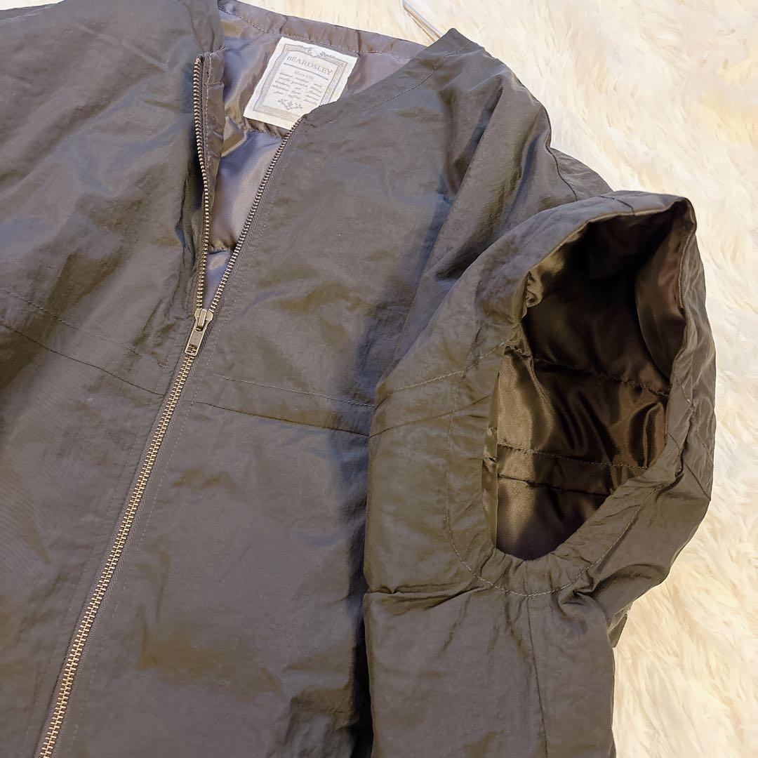 【美品】BEARDSLEY ビアズリー　ダウンビッグジレ　ダウンベスト　カーキ