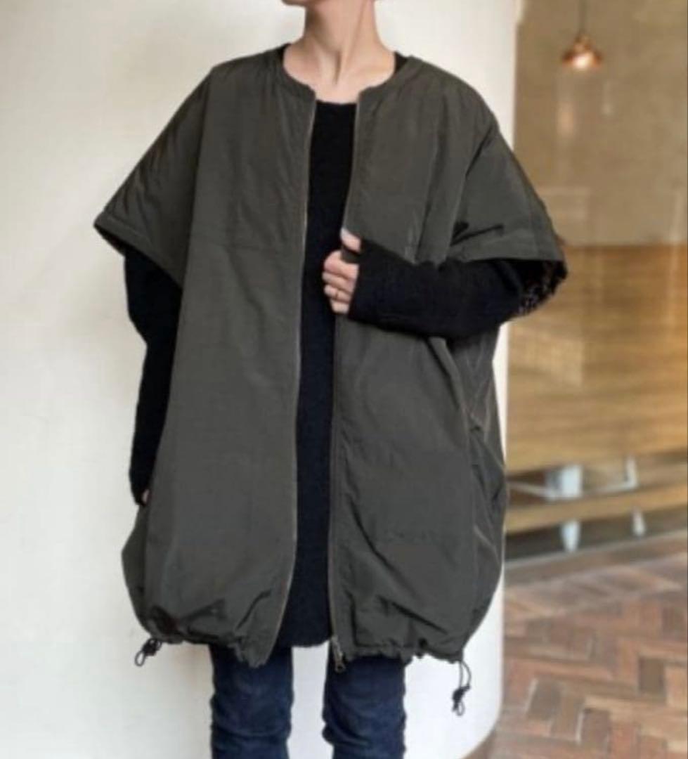 【美品】BEARDSLEY ビアズリー　ダウンビッグジレ　ダウンベスト　カーキ
