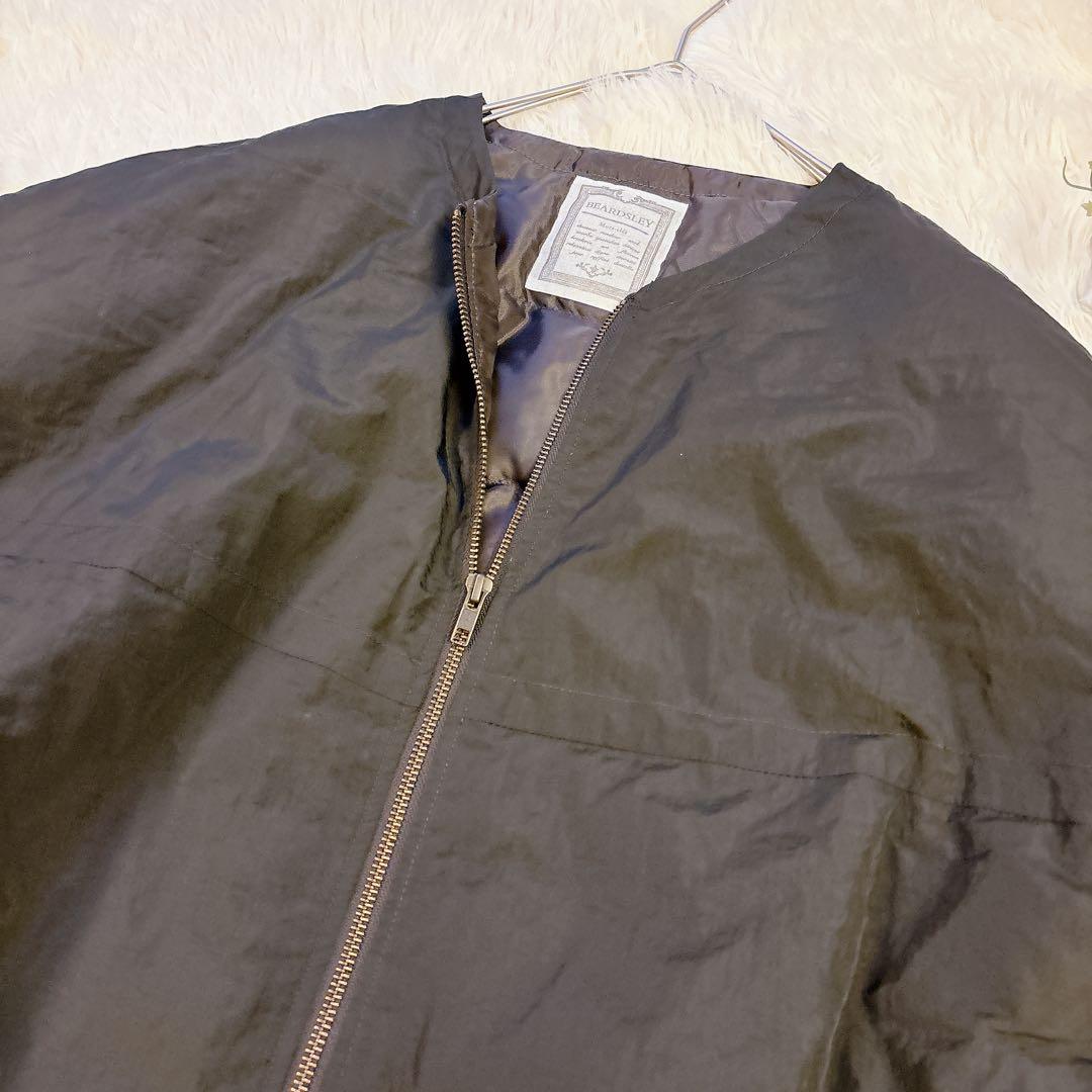 【美品】BEARDSLEY ビアズリー　ダウンビッグジレ　ダウンベスト　カーキ