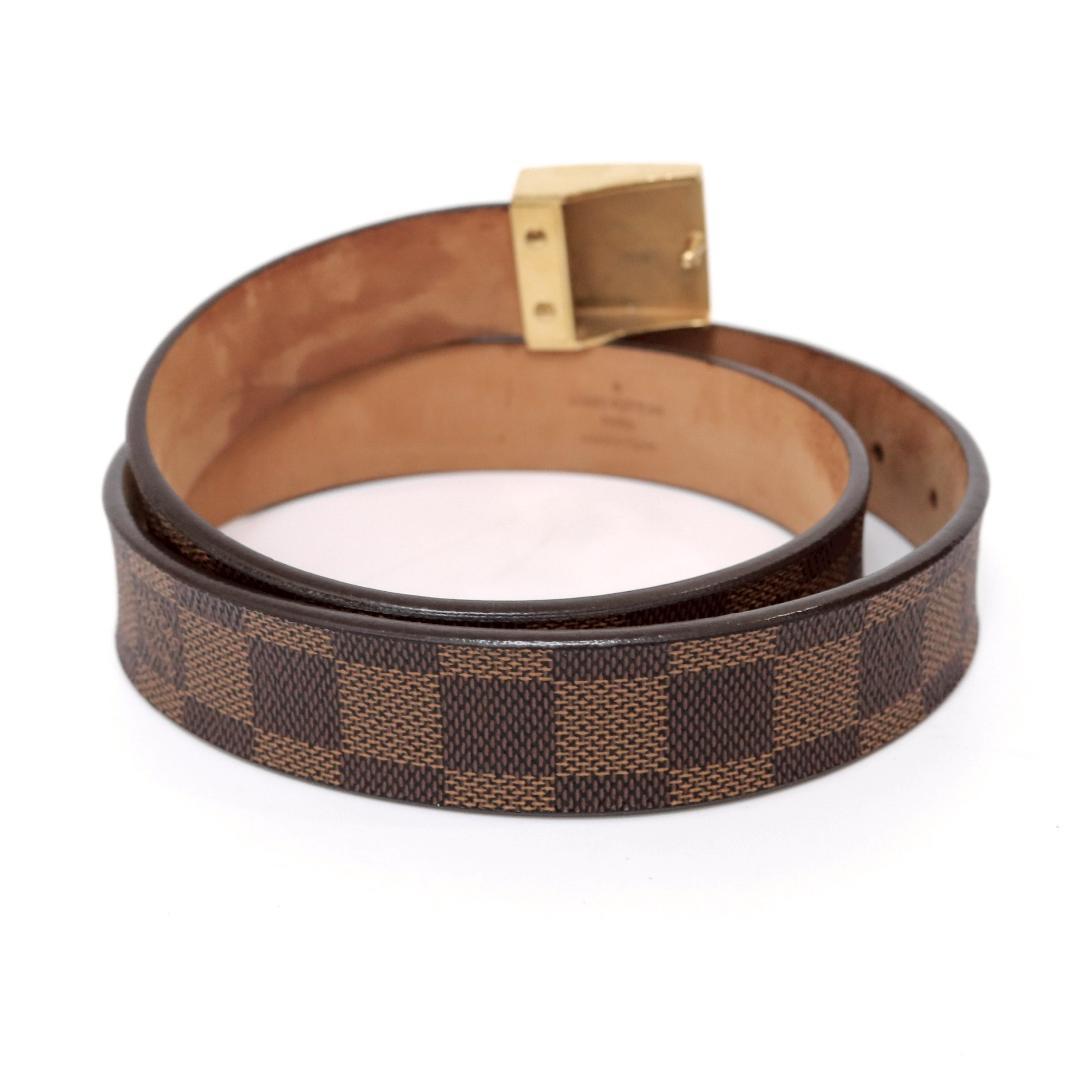 ルイヴィトン ダミエ ベルト 80cm±5 幅3cm 剥離あり 1050