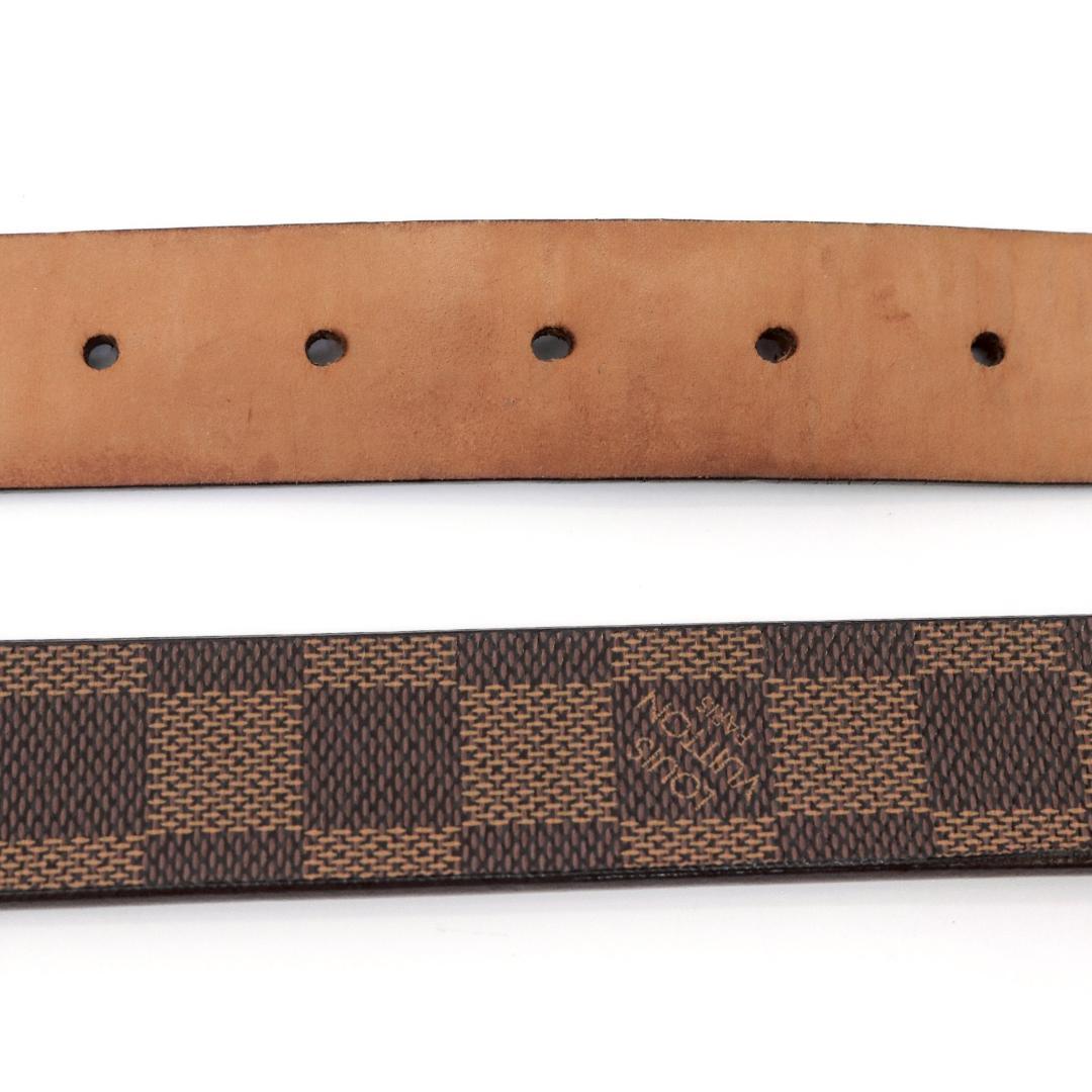 ルイヴィトン ダミエ ベルト 80cm±5 幅3cm 剥離あり 1050