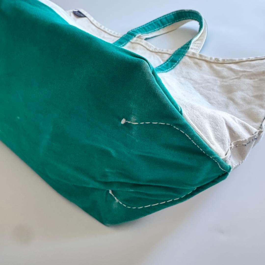 80s LANDS‘ END ランズエンド トートバッグ ラージ グリーン