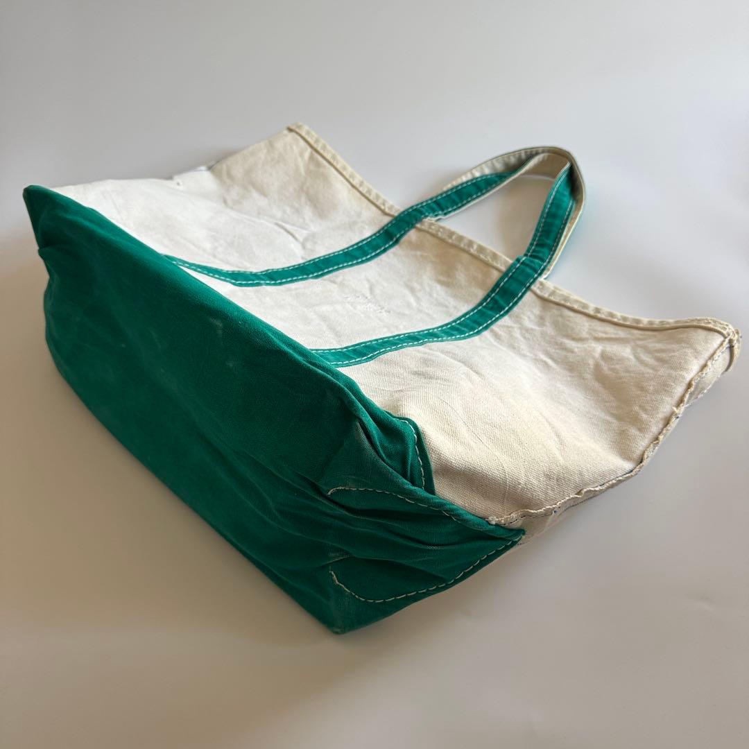 80s LANDS‘ END ランズエンド トートバッグ ラージ グリーン